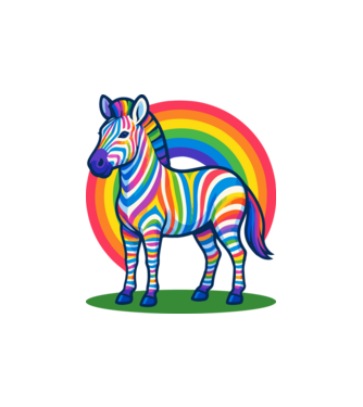 Zebra minta homokszín pólón