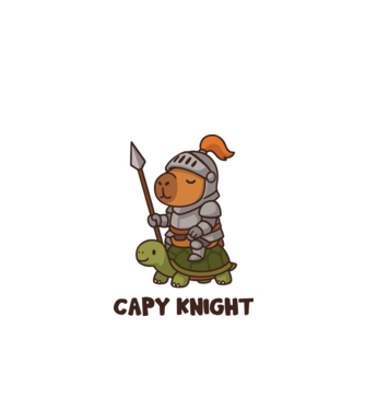 Capy knight minta almazöld pólón