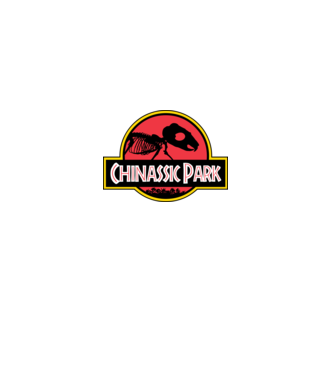 Chinassic Park minta fekete pólón