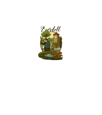 Everdell minta fehér pólón
