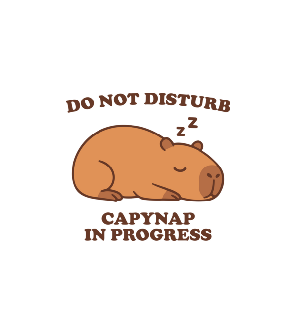 Capynap minta fehér pólón