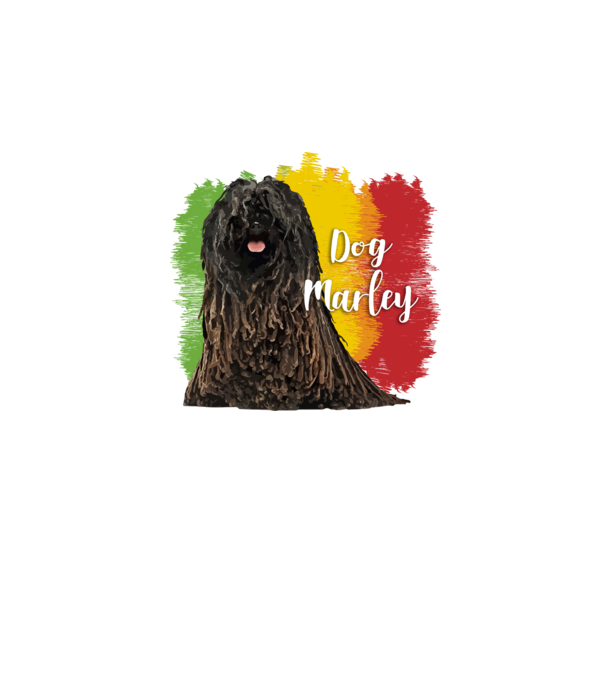 Dog Marley minta fekete pólón