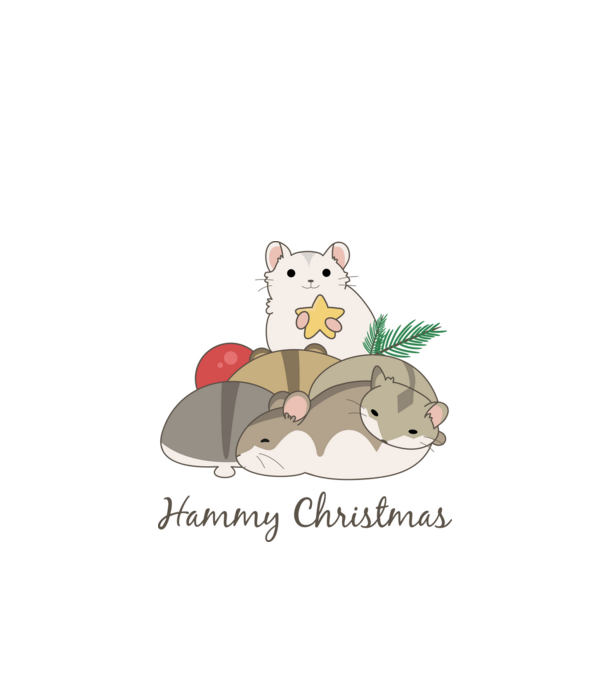 Hammy Christmas minta türkiz pólón