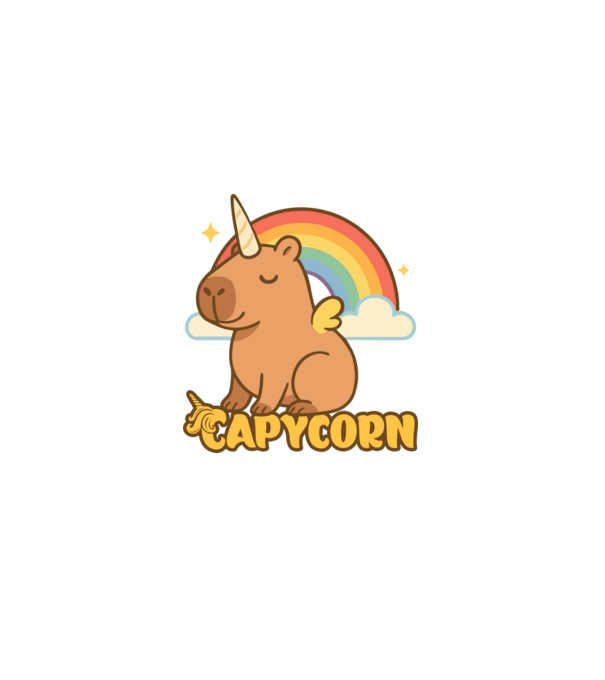 Capycorn minta türkiz pólón