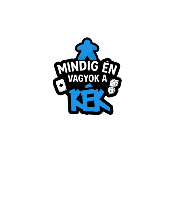 Mindig én vagyok a kék minta fekete pólón