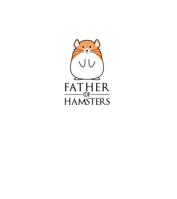 Father of Hamsters minta fehér pólón