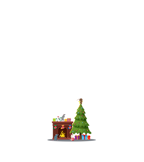 Ratty Christmas minta sötétkék pólón