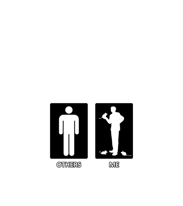 Others vs. Me (férfi) - degu minta fekete pólón