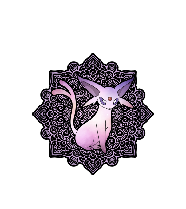 Espeon minta fehér pólón