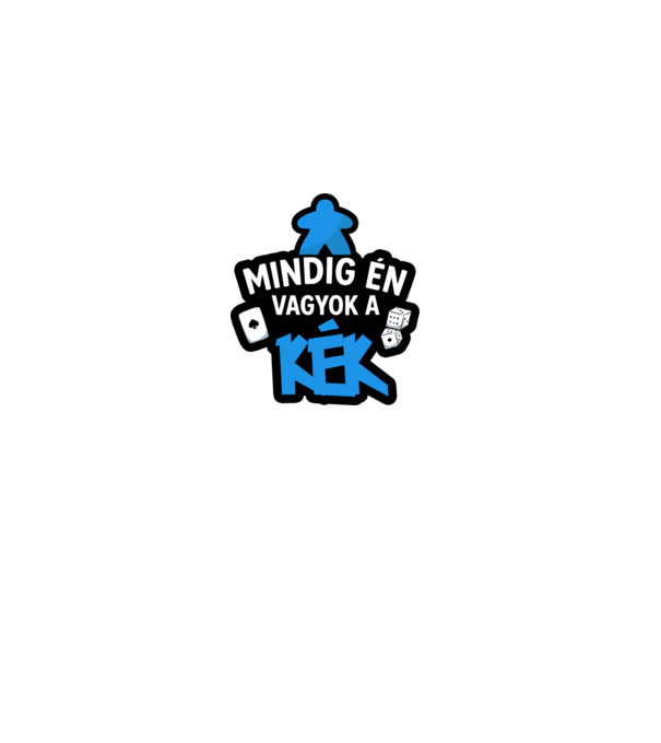 Mindig én vagyok a kék minta fekete pólón