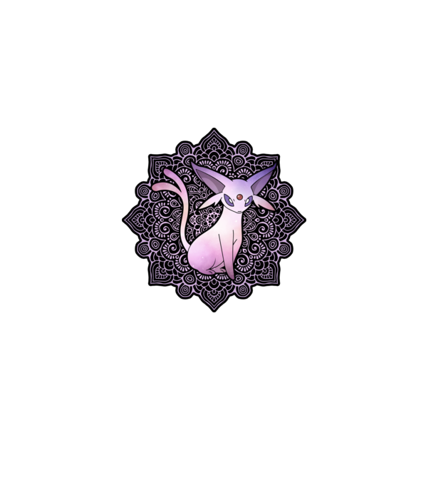 Espeon minta fekete pólón