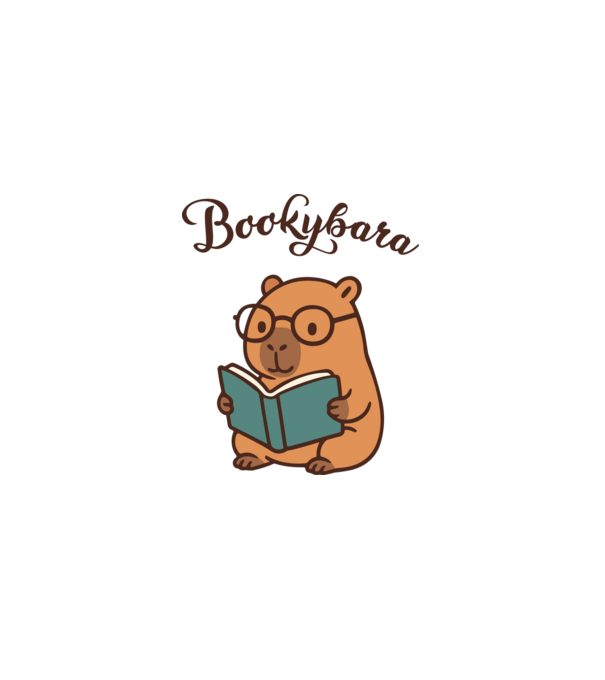Bookybara minta szürke pólón