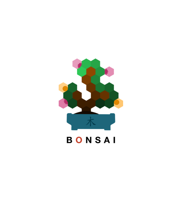 Bonsai minta szürke pólón