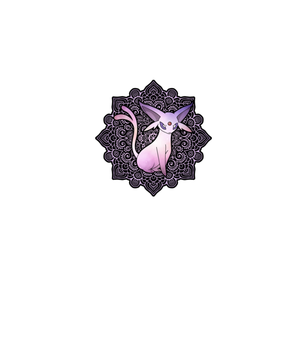 Espeon minta fekete pólón