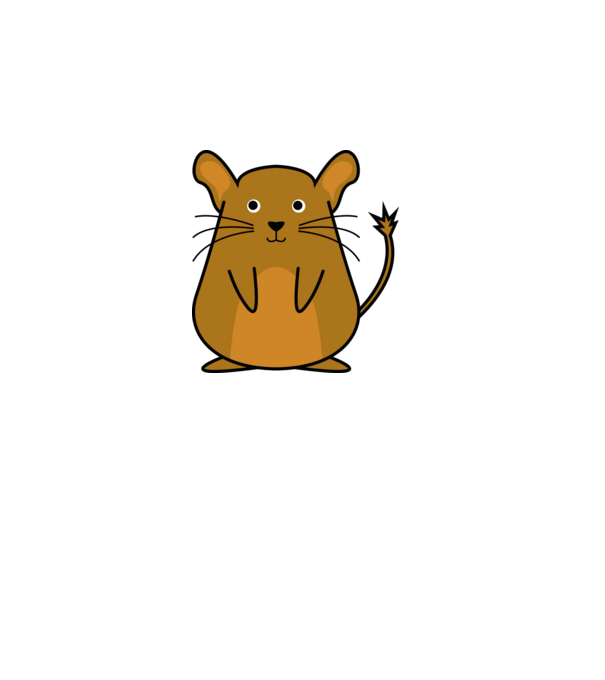 Degu minta fekete pólón