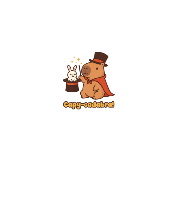 Capy-cadabra minta sötétkék pólón