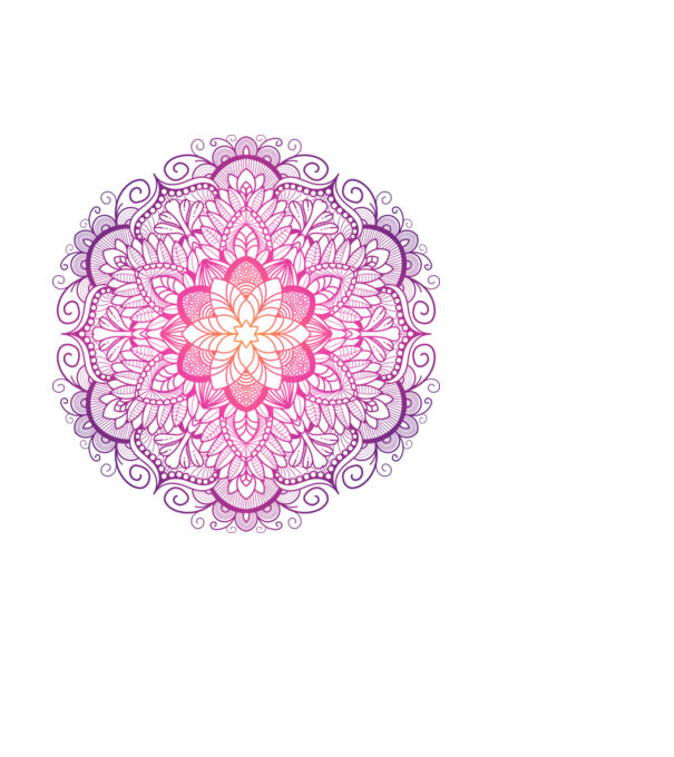 Mandala minta világoskék pólón