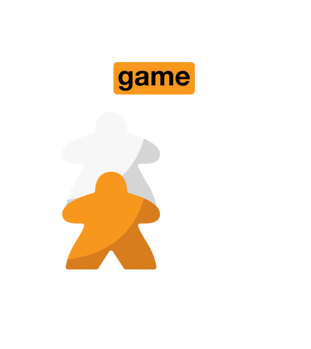 Board game minta fekete pólón