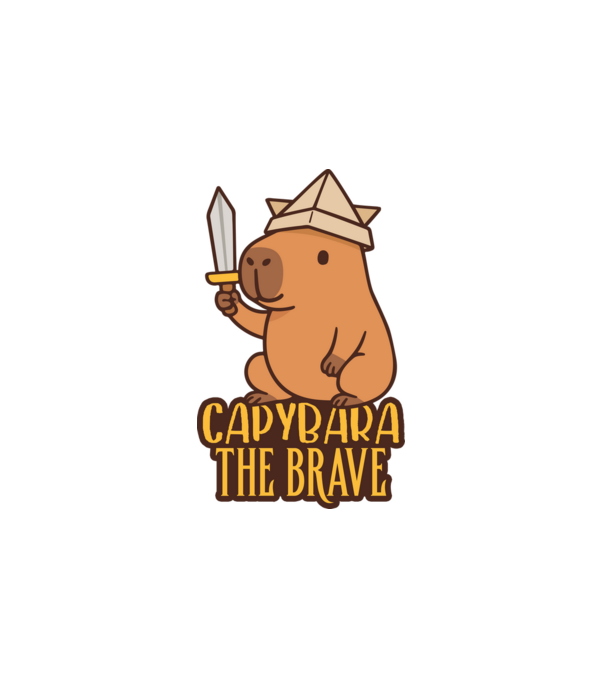 Capybara the brave minta fehér pólón