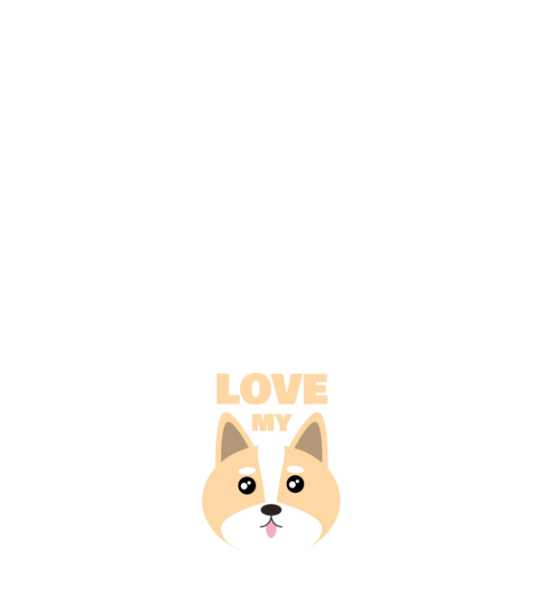Love my dog minta fehér pólón