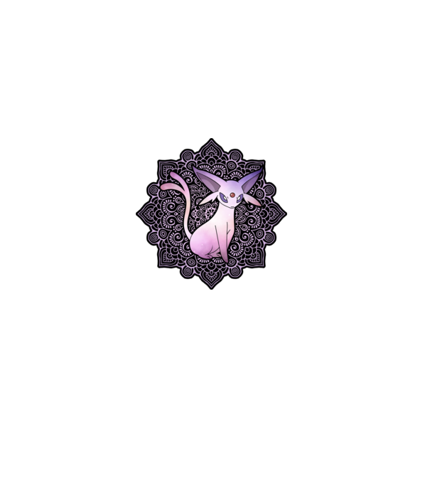 Espeon minta fekete pólón