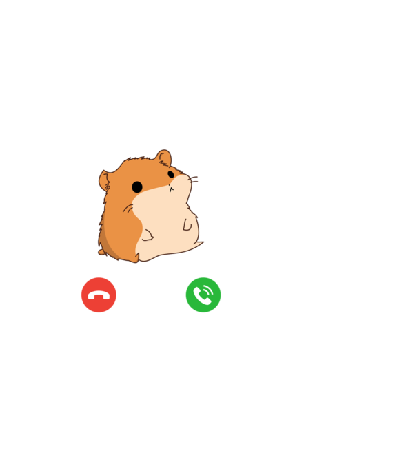 A hörcsögöm hív minta fekete pólón