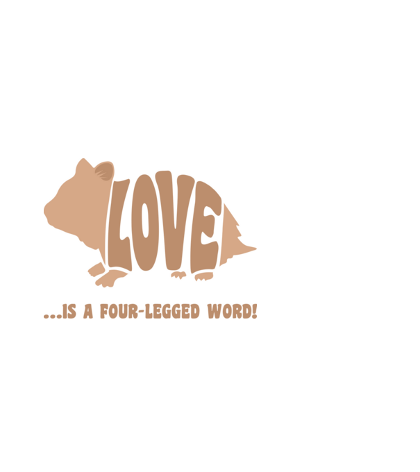Love - Hamster minta fekete pólón