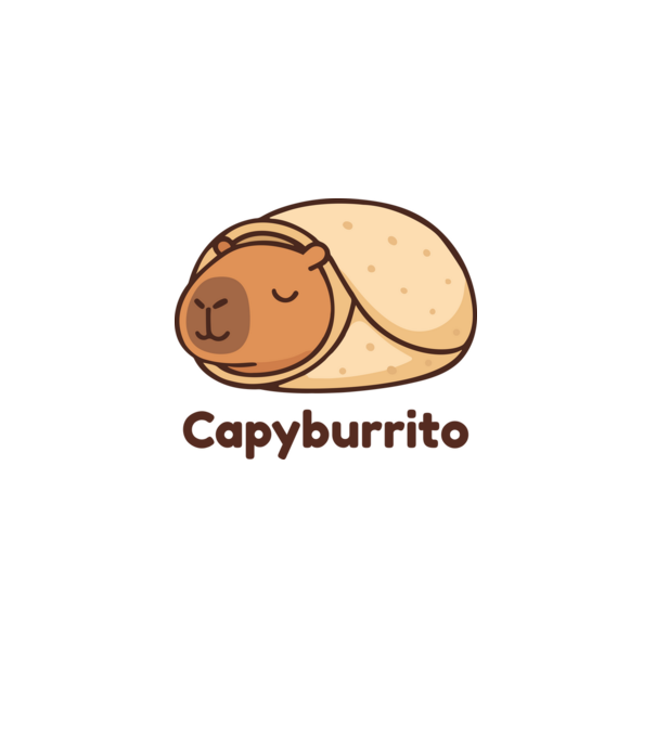 Capyburrito minta szürke pólón
