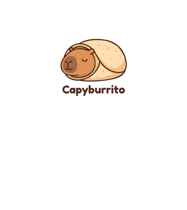 Capyburrito minta világoskék pólón