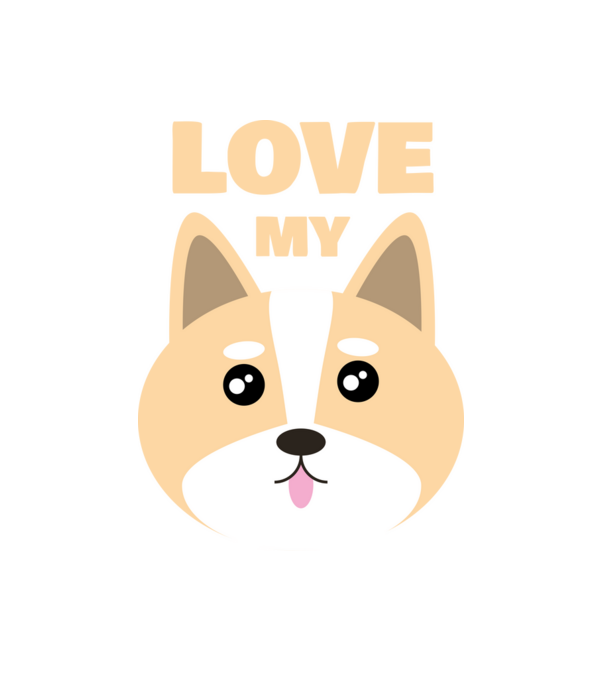 Love my dog minta fehér pólón