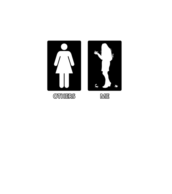 Others vs. Me (nő) - ízeltlábú minta türkiz pólón
