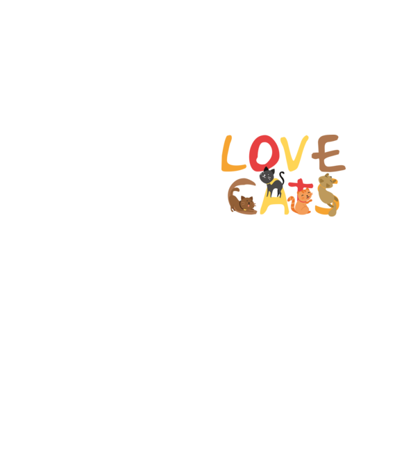 Love cats minta neonsárga pólón