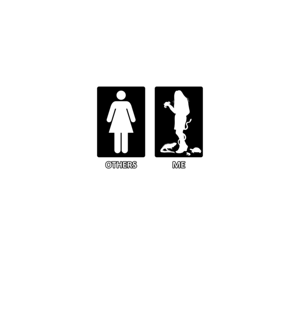 Others vs. Me (nő) - hüllő minta sötétkék pólón