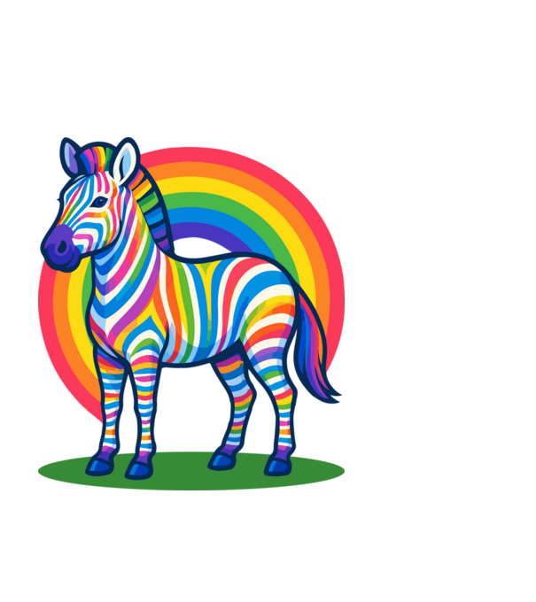 Zebra minta fekete pólón