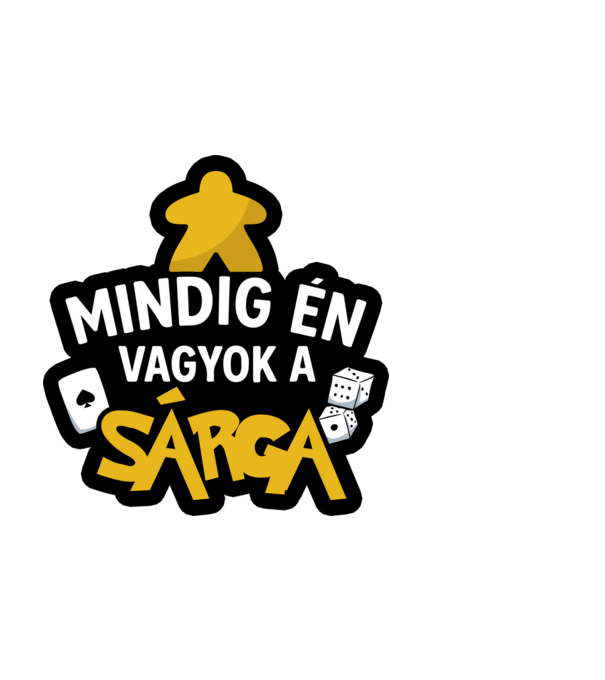 Mindig én vagyok a sárga minta fekete pólón