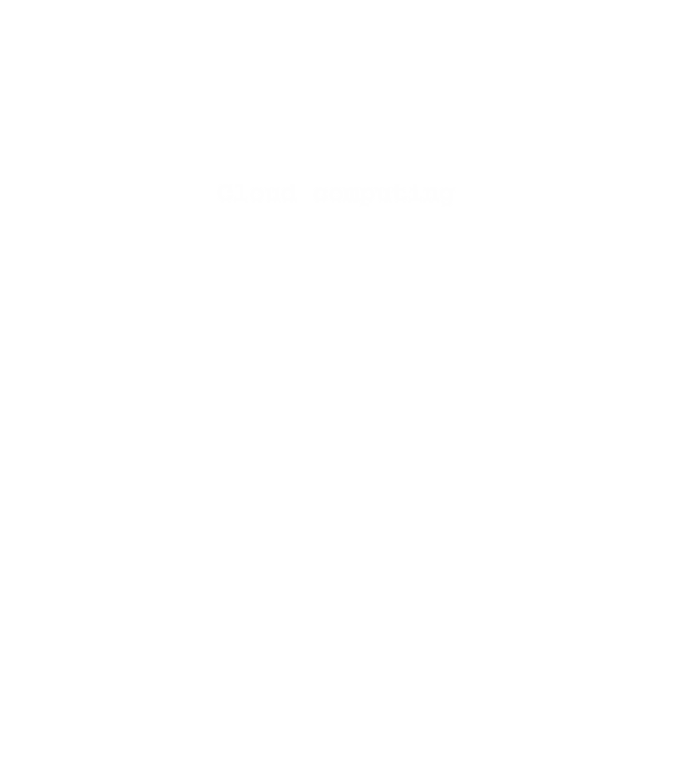 Cloud computing minta fekete pólón