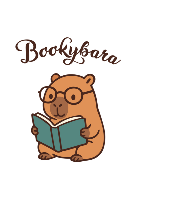 Bookybara minta világoskék pólón
