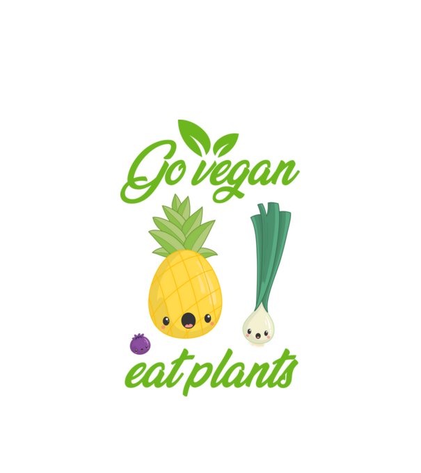 Go vegan minta fehér pólón