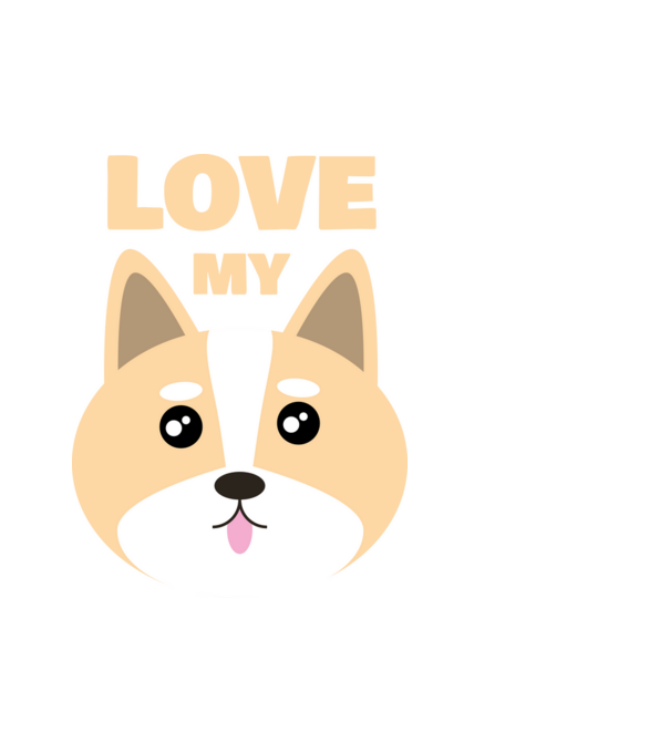 Love my dog minta fehér pólón