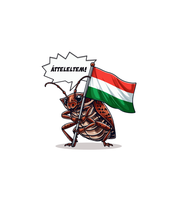 Átteleltem! (poloska) minta fehér pólón