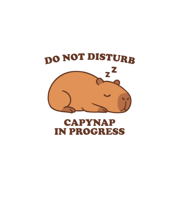 Capynap minta fehér pólón