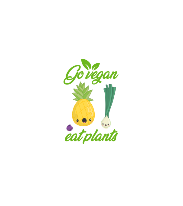 Go vegan minta fekete pólón