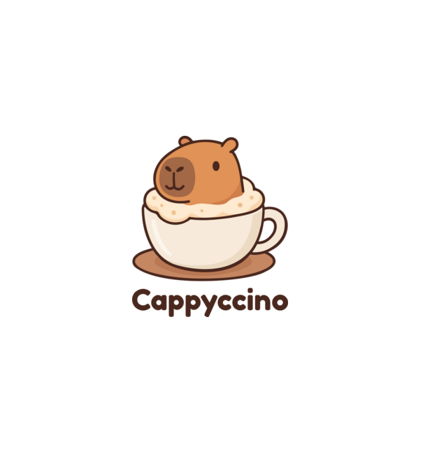 Cappyccino minta szürke pólón