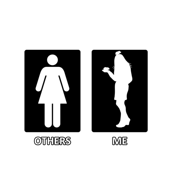 Others vs. Me (nő) - hörcsög minta fehér pólón