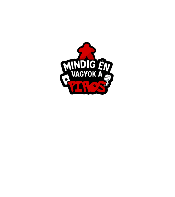 Mindig én vagyok a piros minta fekete pólón