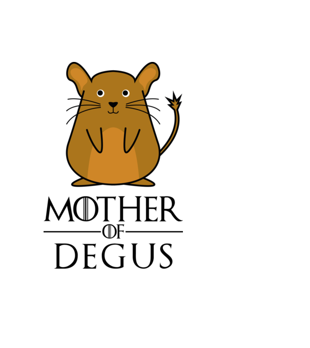 Mother of Degus minta világoskék pólón