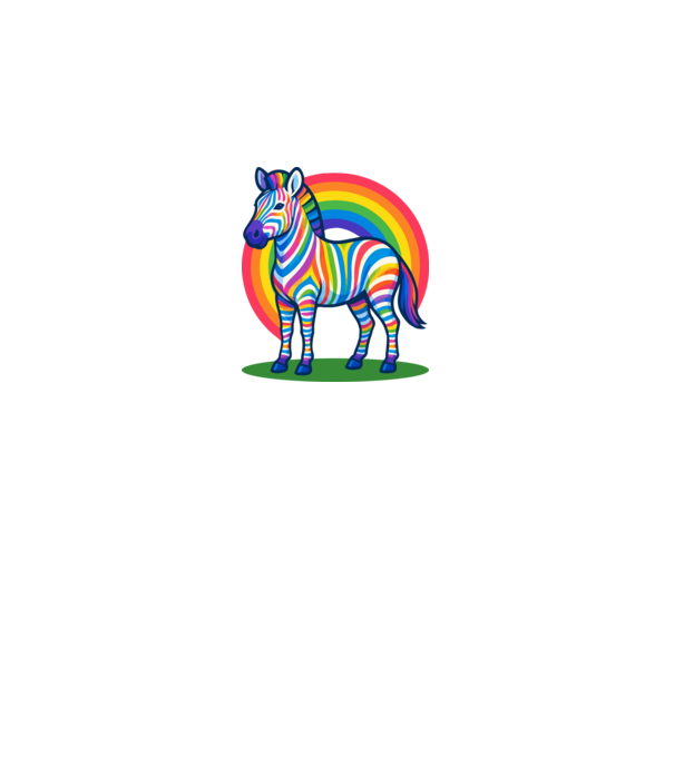 Zebra minta királykék pólón