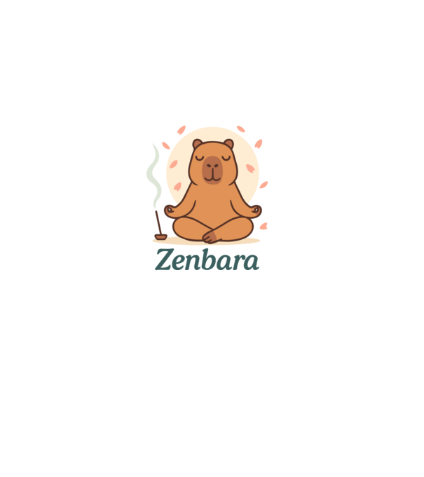 Zenbara minta fehér pólón