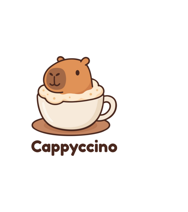Cappyccino minta világos rózsaszín pólón