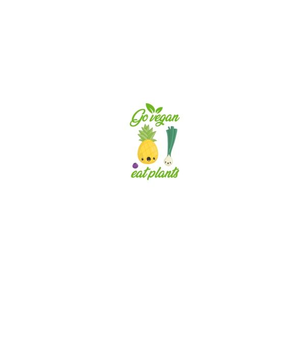 Go vegan minta fekete pólón